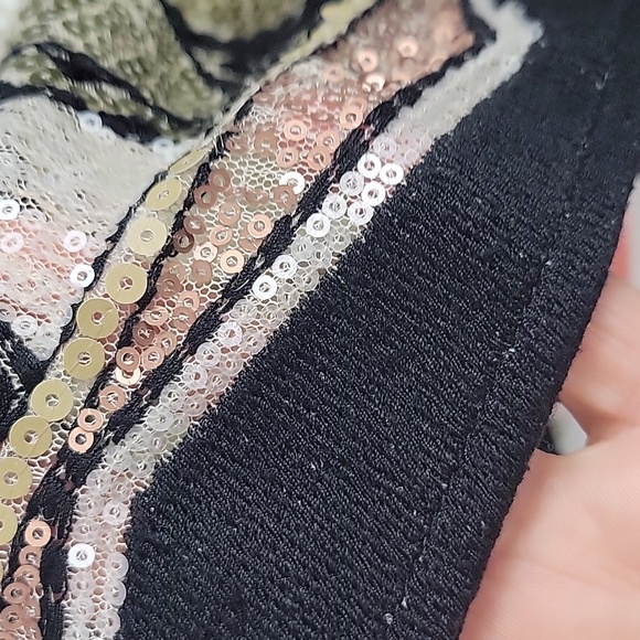 Promod sequins Bohemian mini Party skirt - Picture 14 of 15